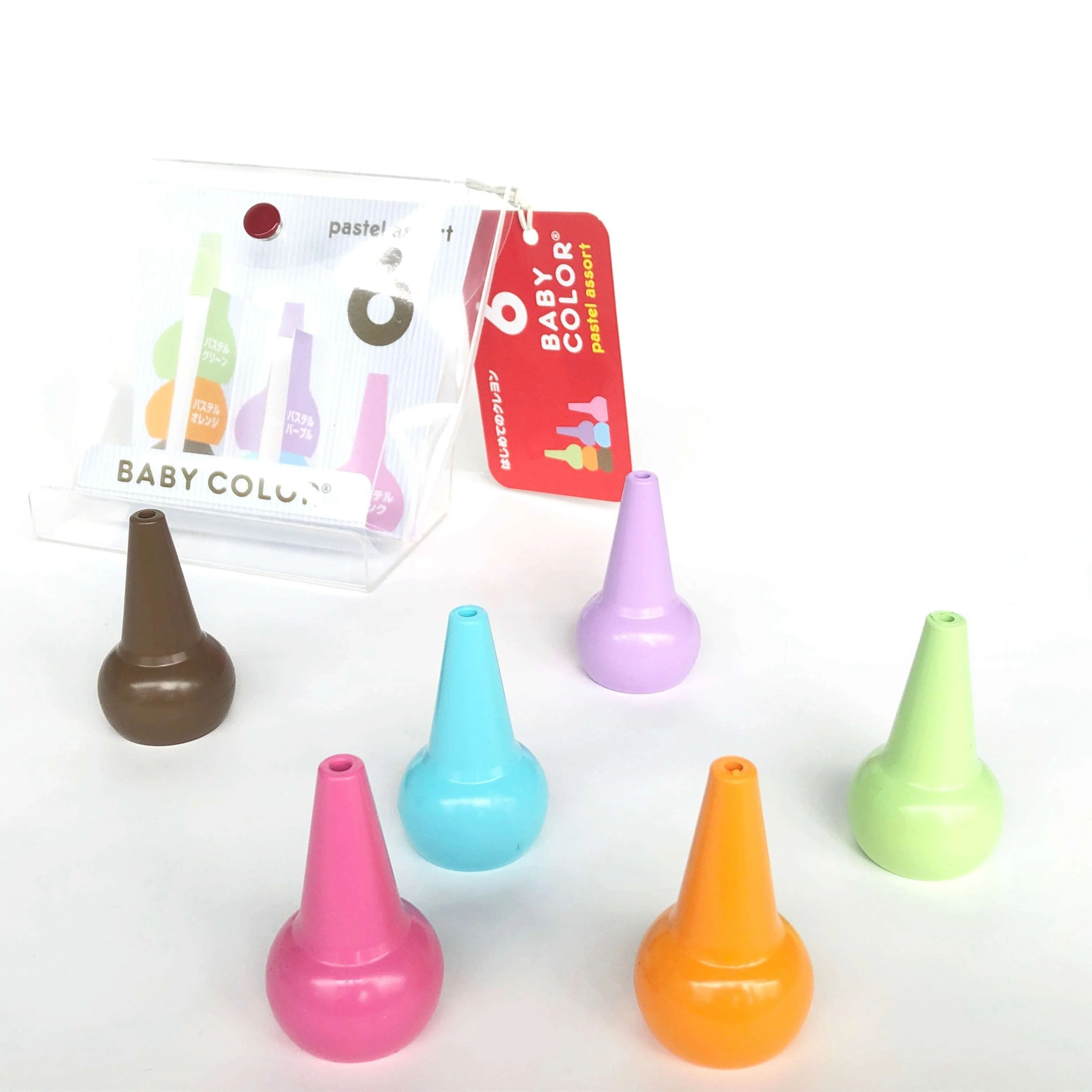AOZORA Baby Color Safety Crayon Assort 6 Colors (Made in Japan) - Image 4