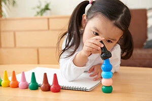 AOZORA Baby Color Safety Crayon Assort 6 Colors (Made in Japan) - Image 5