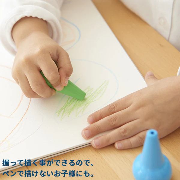 AOZORA Baby Color Safety Crayon Assort 6 Colors (Made in Japan) - Image 8