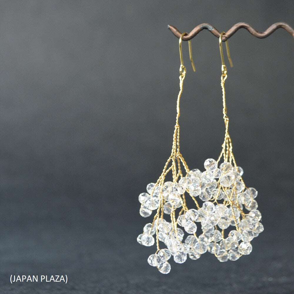 Clear Beads Pierced Earring (Made in Korea) - Image 3