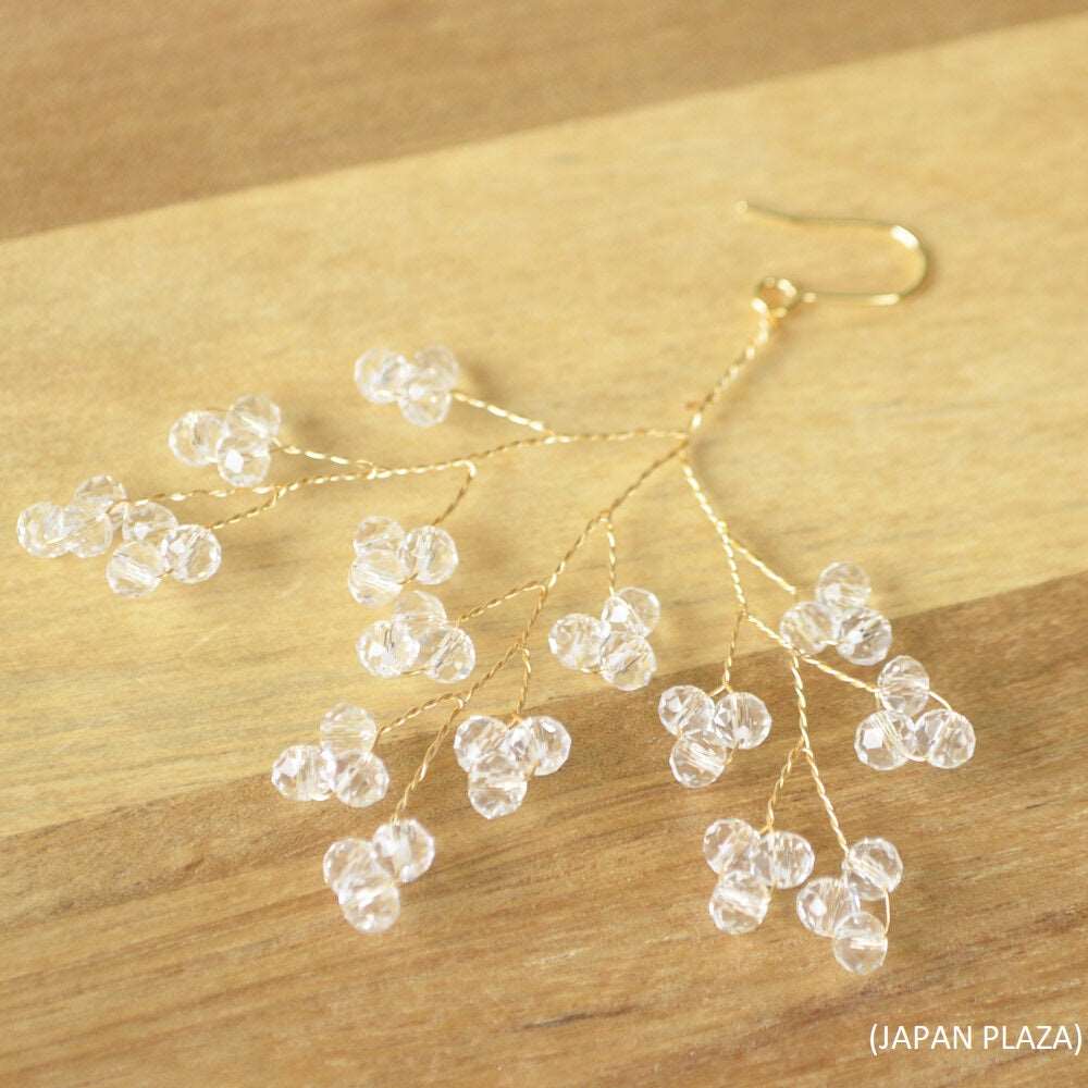 Clear Beads Pierced Earring (Made in Korea) - Image 5