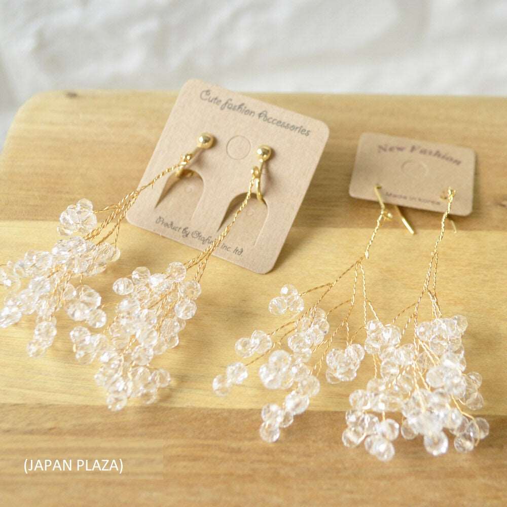 Clear Beads Pierced Earring (Made in Korea) - Image 7