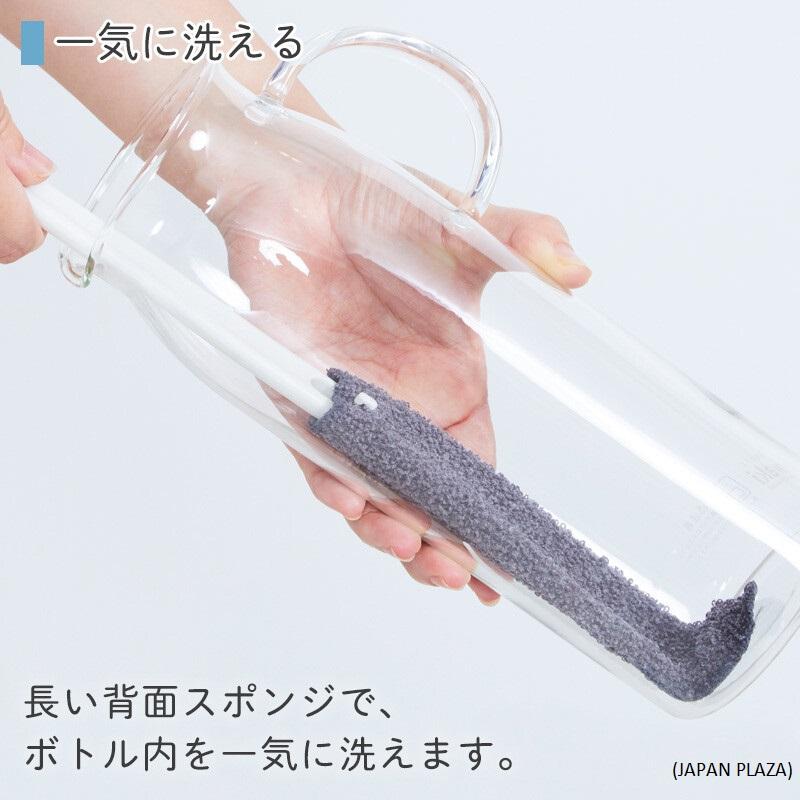 L-shaped Bottle Washer - Green Color (Made in Japan) - Image 3