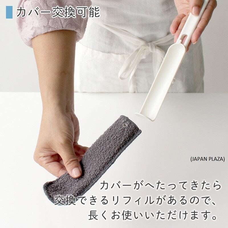 L-shaped Bottle Washer - Green Color (Made in Japan) - Image 4