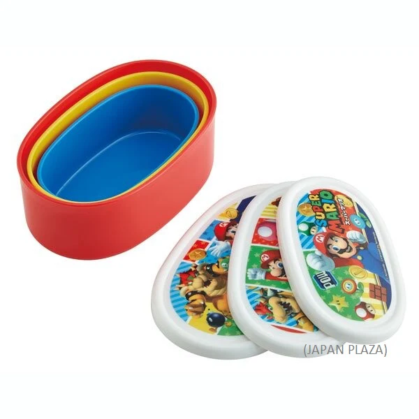 Super Mario 3pcs set Food Container (Made in Japan) - Image 2