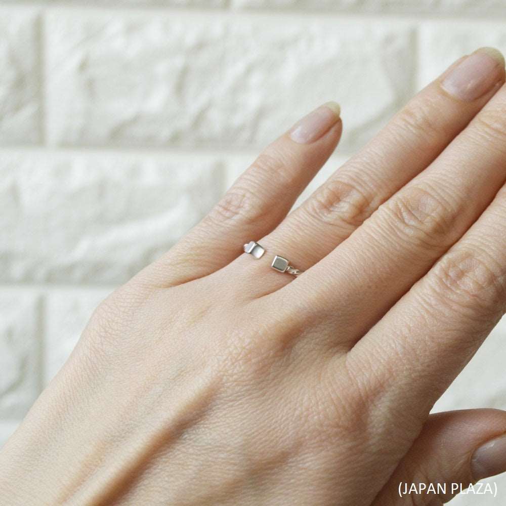 Cube Ring with Mat Color Plating (Made in Korea) - Image 3