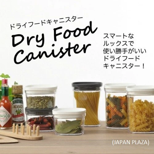 Dry Food Canister 220ml White (Made in Japan) - Image 4