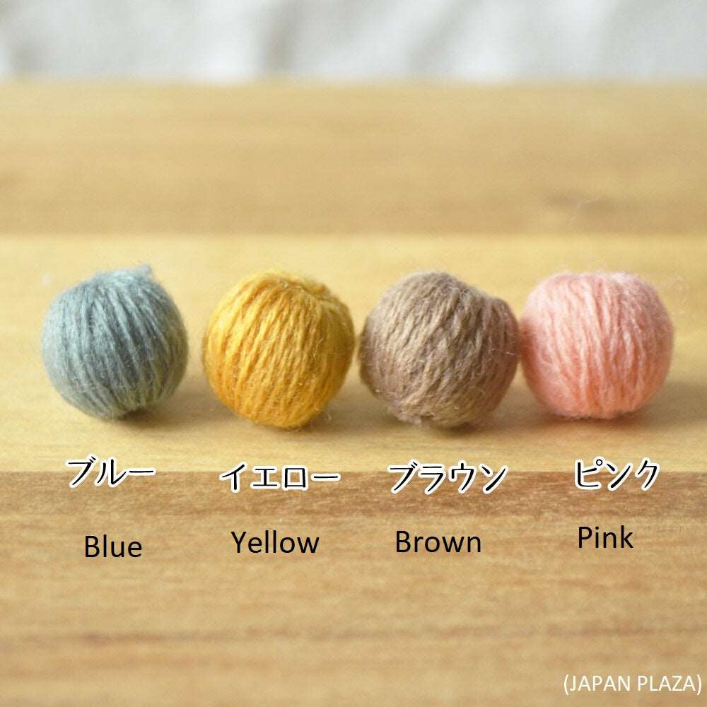 Elegant Cotton Ball Pierced Earring (Made in Korea) - Image 2