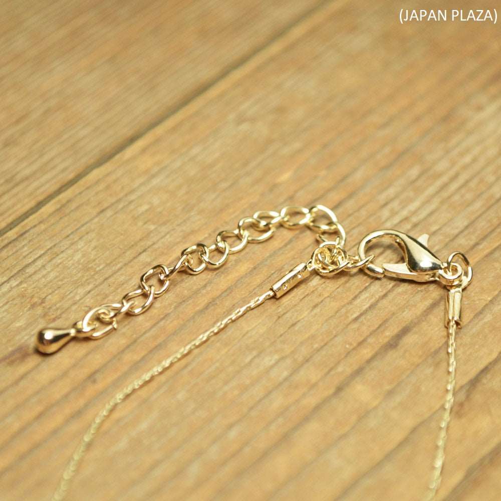 Fringe Gold Crystal Chain Necklace (Made in Korea) - Image 5