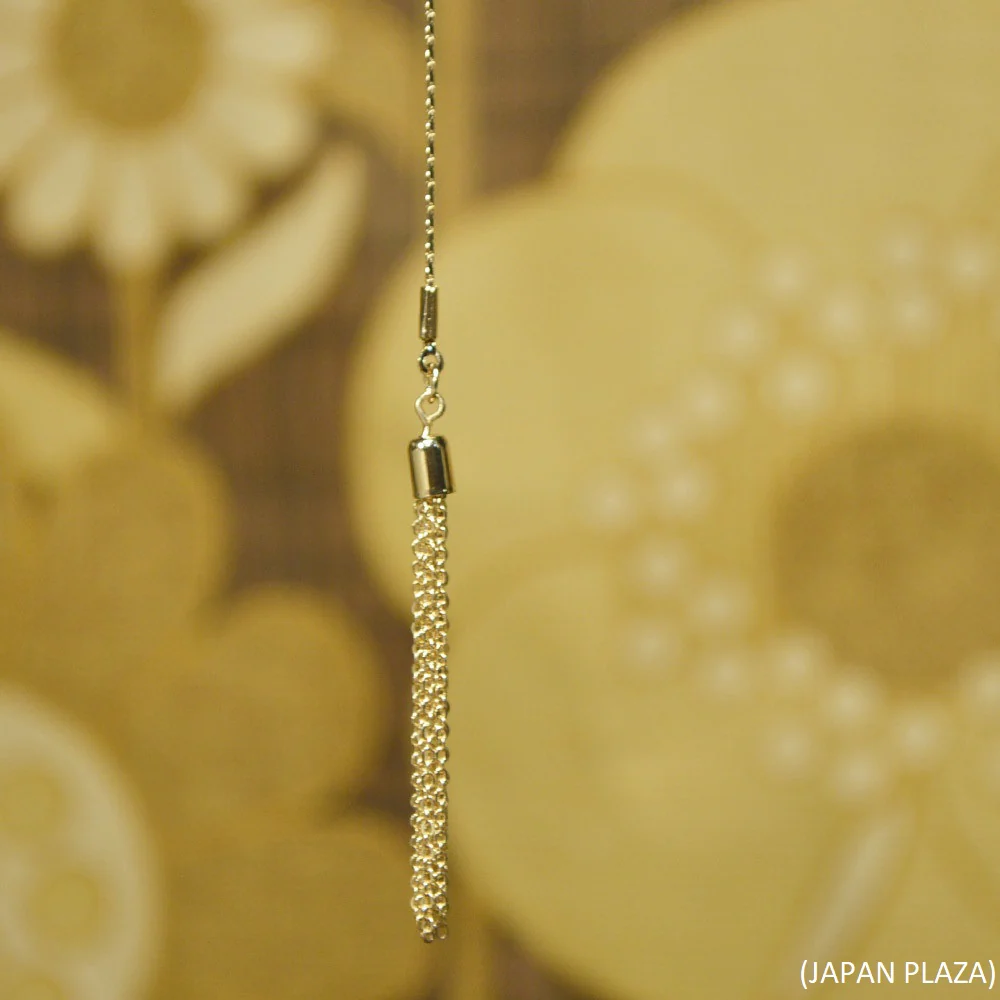 Fringe Gold Crystal Chain Necklace (Made in Korea) - Image 6