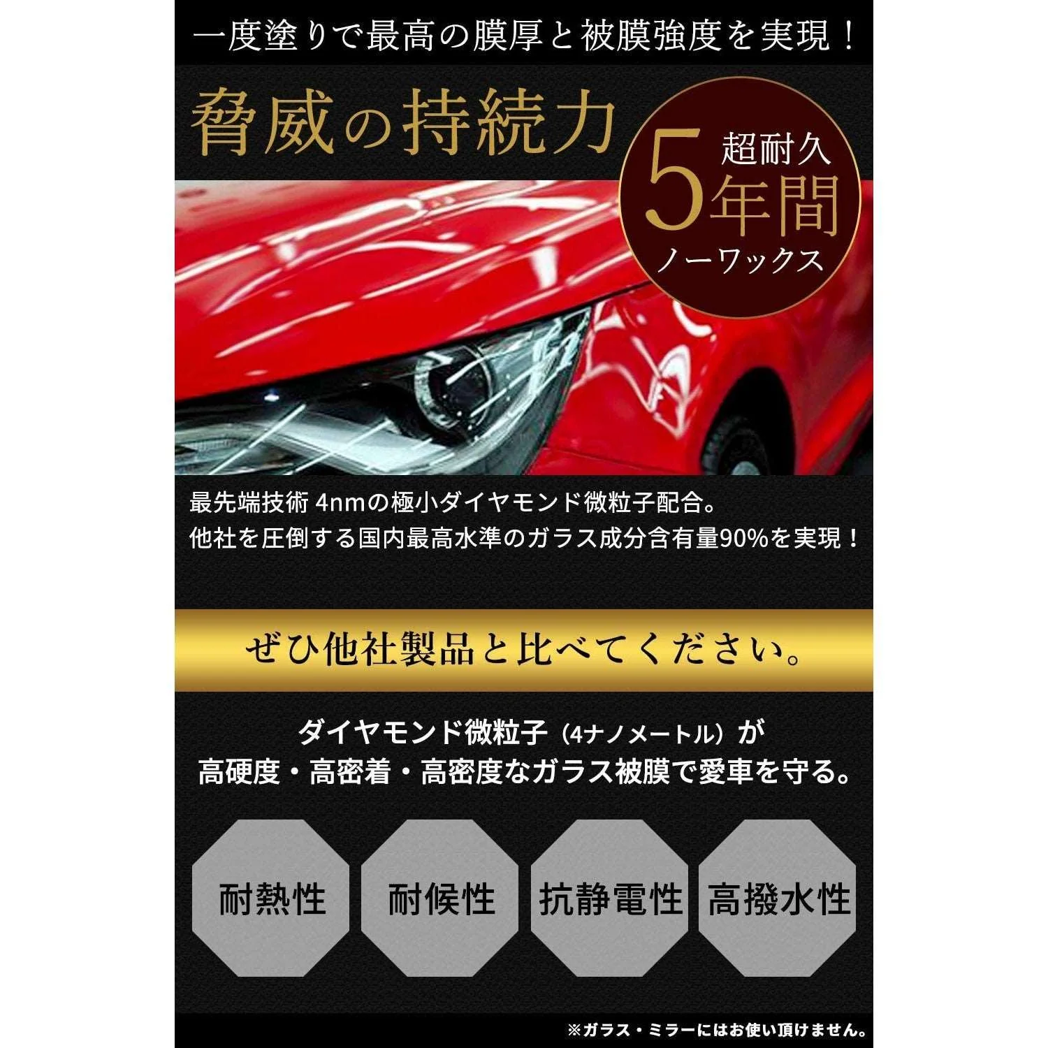 Galacoat Glass Coating Agent - Perfect set for light vehicles (Made in Japan) - Image 3