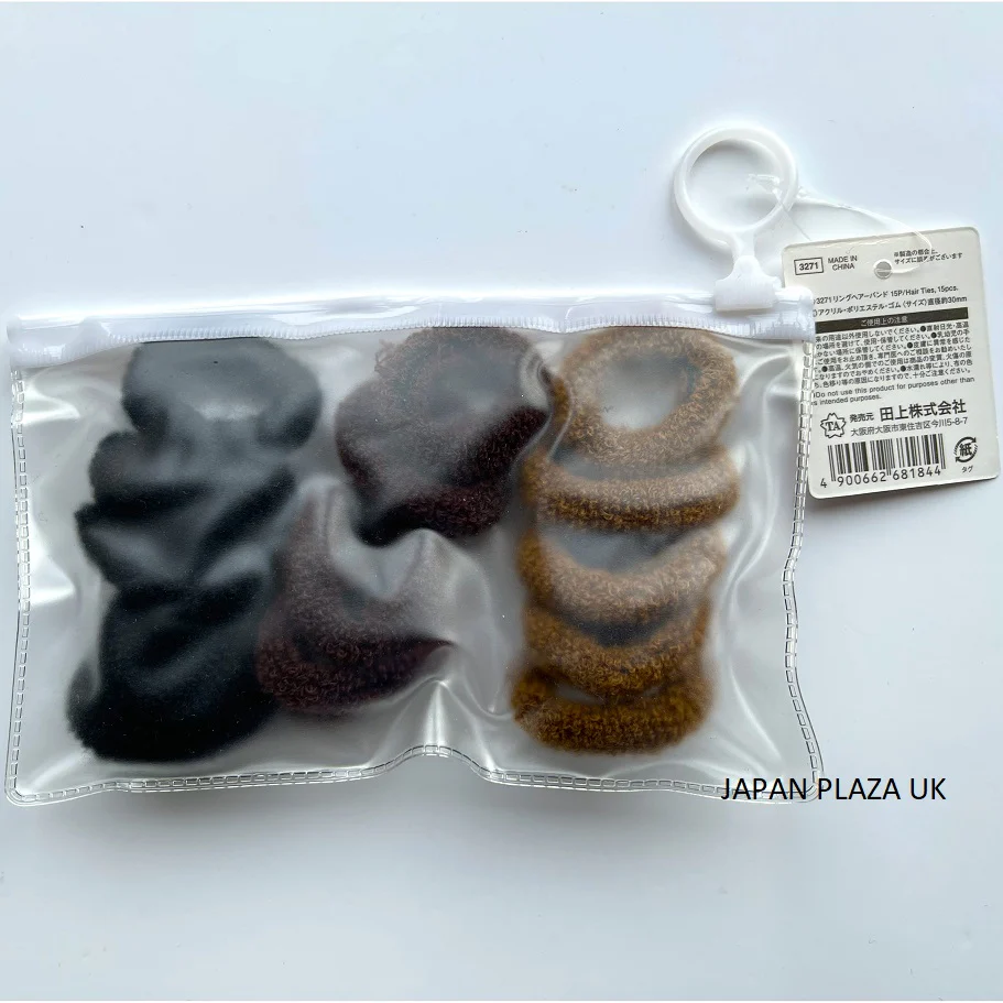 Hair Tie 5 colors x 3 pcs (Color - By Random) - Image 4