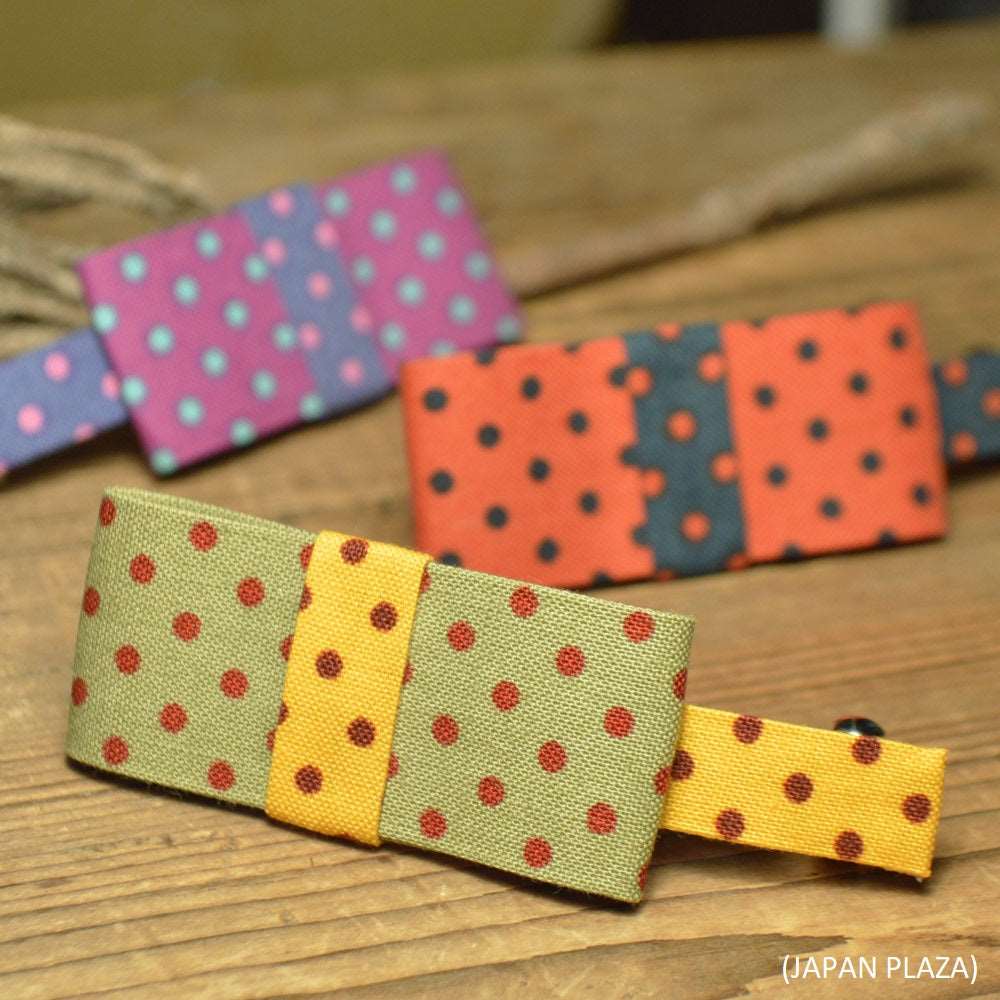 Handmade Colorful Dot Barrette (Made in Korea)