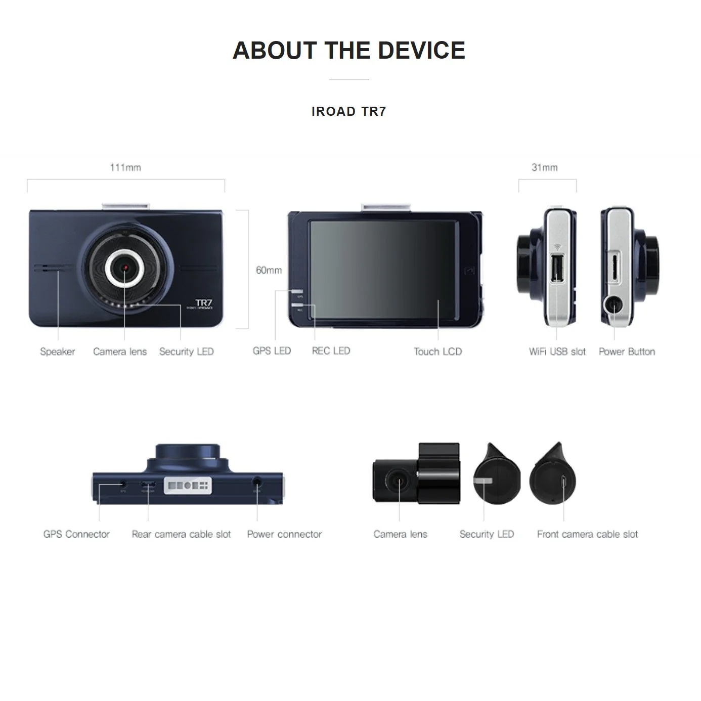 Iroad Dashcam TR7 FHD&HD 32GB Front & Rear (Made in Korea) - Image 19