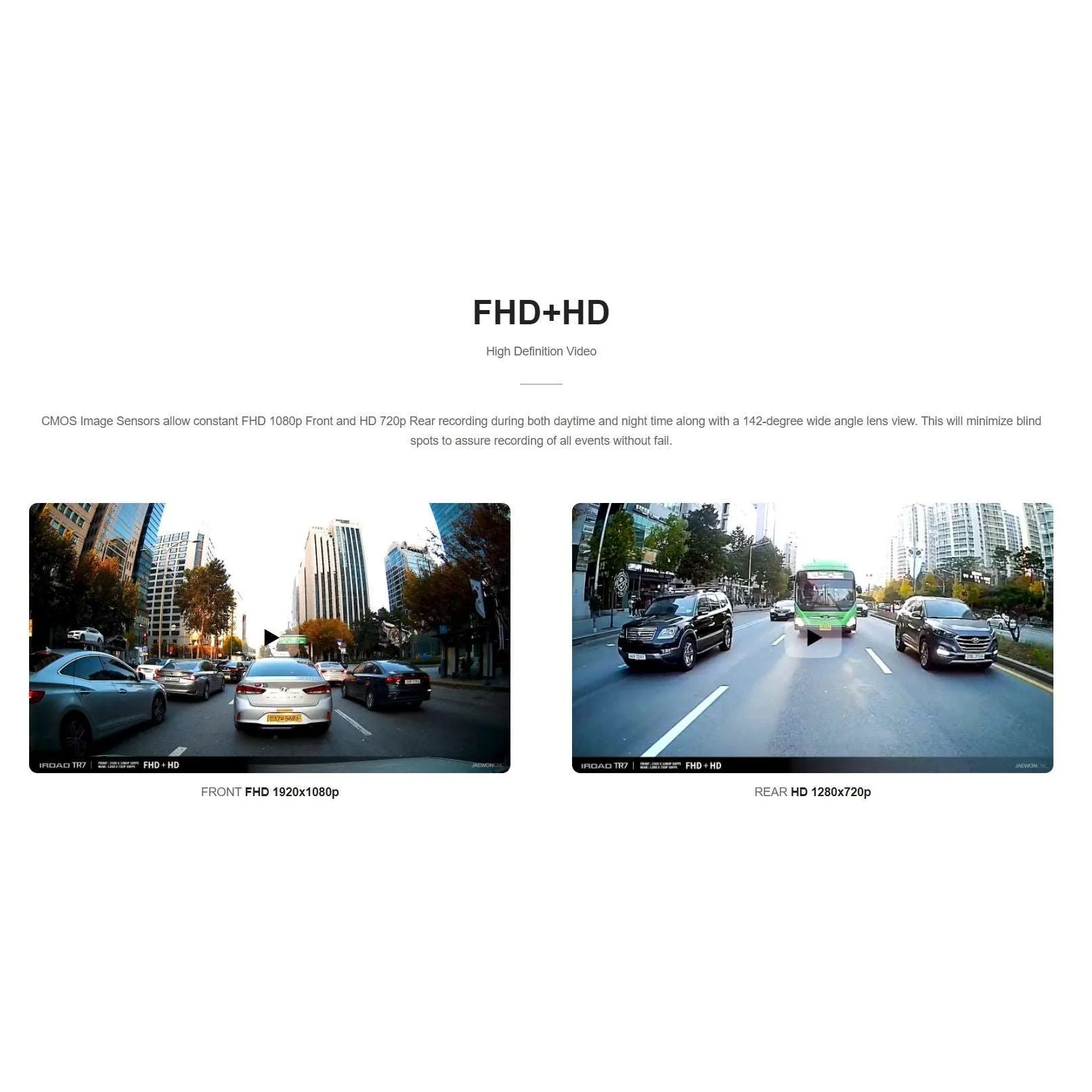 Iroad Dashcam TR7 FHD&HD 32GB Front & Rear (Made in Korea) - Image 5