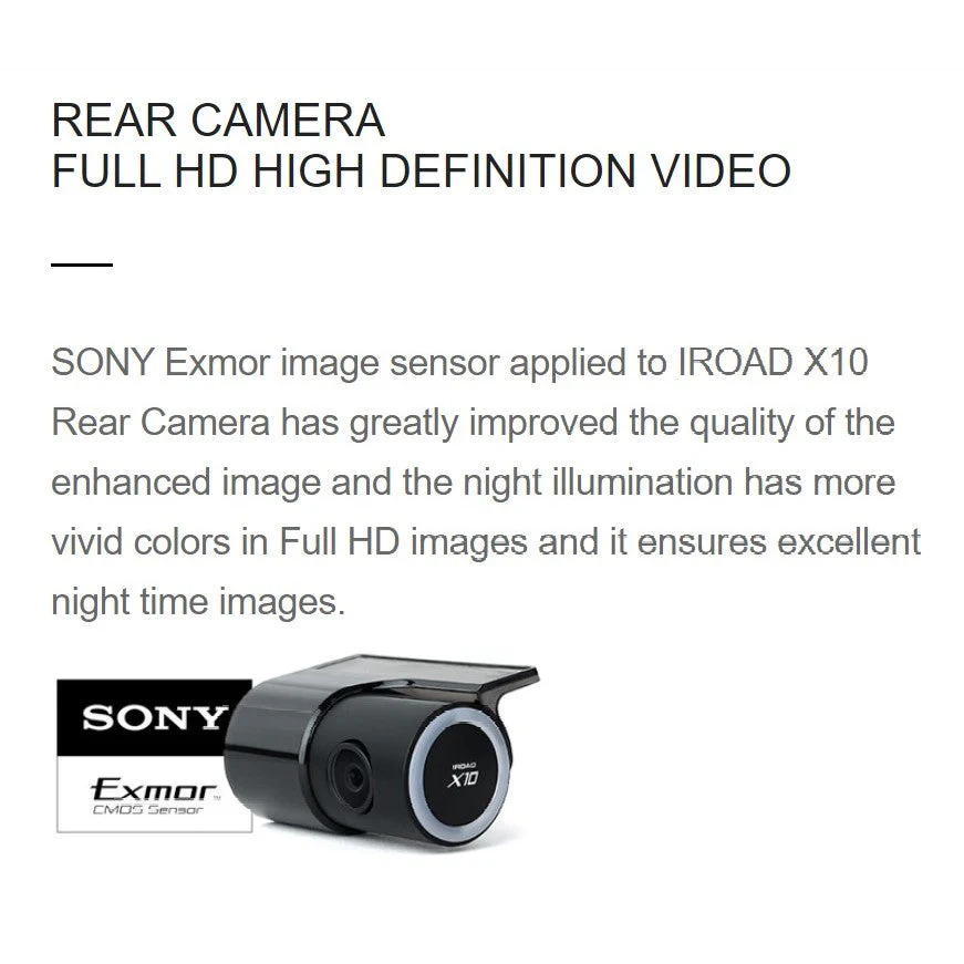 Iroad Dashcam X10 4K UHD 32GB Front & Rear (Made in Korea) - Image 13