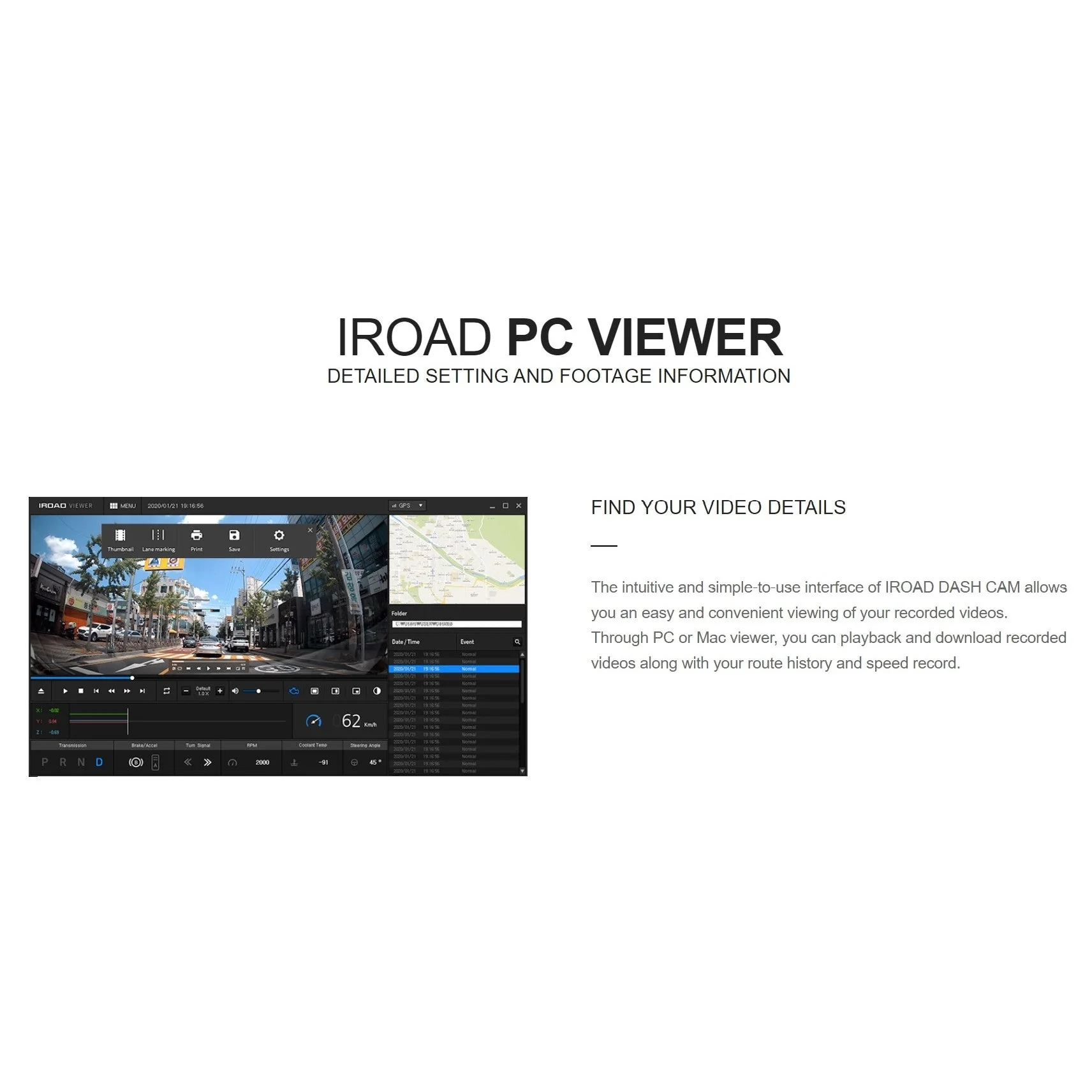 Iroad Dashcam X10 4K UHD 32GB Front & Rear (Made in Korea) - Image 19