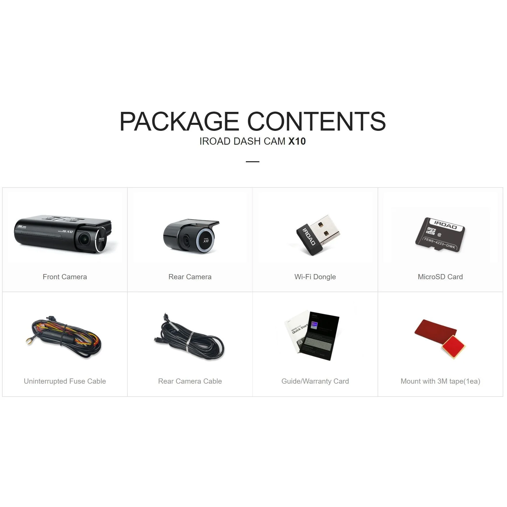 Iroad Dashcam X10 4K UHD 32GB Front & Rear (Made in Korea) - Image 25