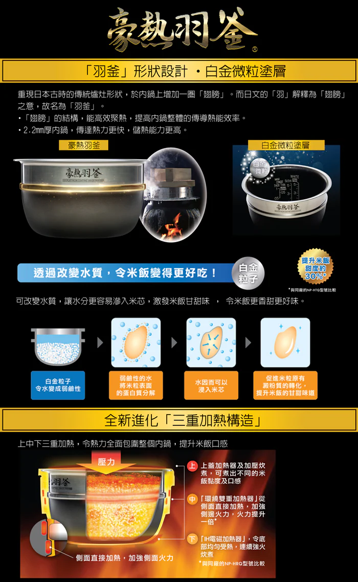 Zojirushi Rice Cooker NP-BSQ10/18 <IH Pressure> (Made in Japan) - Image 5