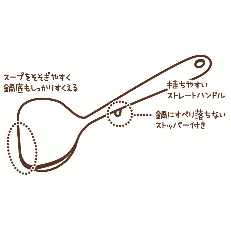 KOKUBO Soup Ladle with stopper 28cm (Made in Japan) - Image 6
