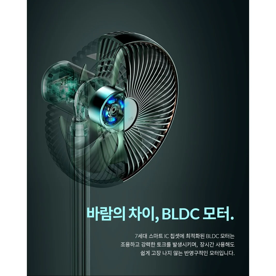 Korea LUMENA Fan Prime 2nd generation "Wireless" fan - 7 inches - Image 14