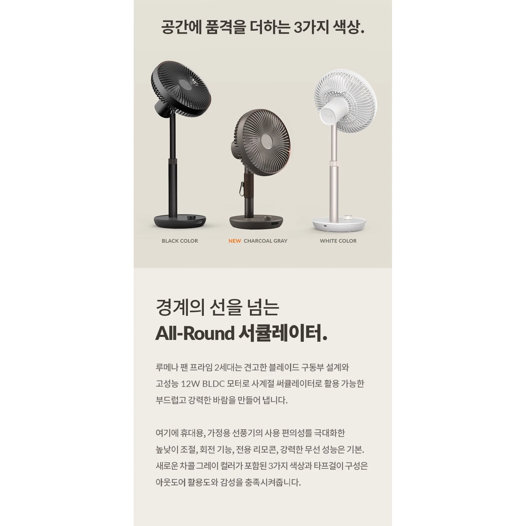Korea LUMENA Fan Prime 2nd generation "Wireless" fan - 7 inches - Image 17