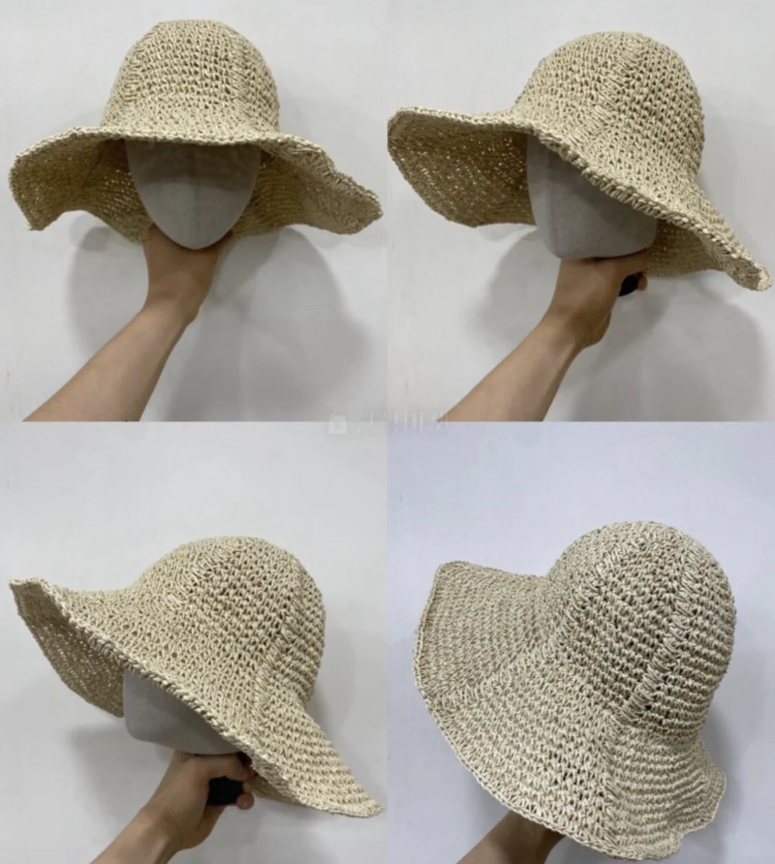 Korean Style Natural Straw Floppy Hat - Image 3