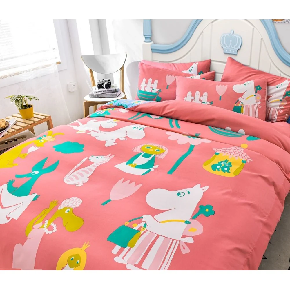 Moomins (Fitted Sheet + Pillow case + Quilt Cover) - Image 3