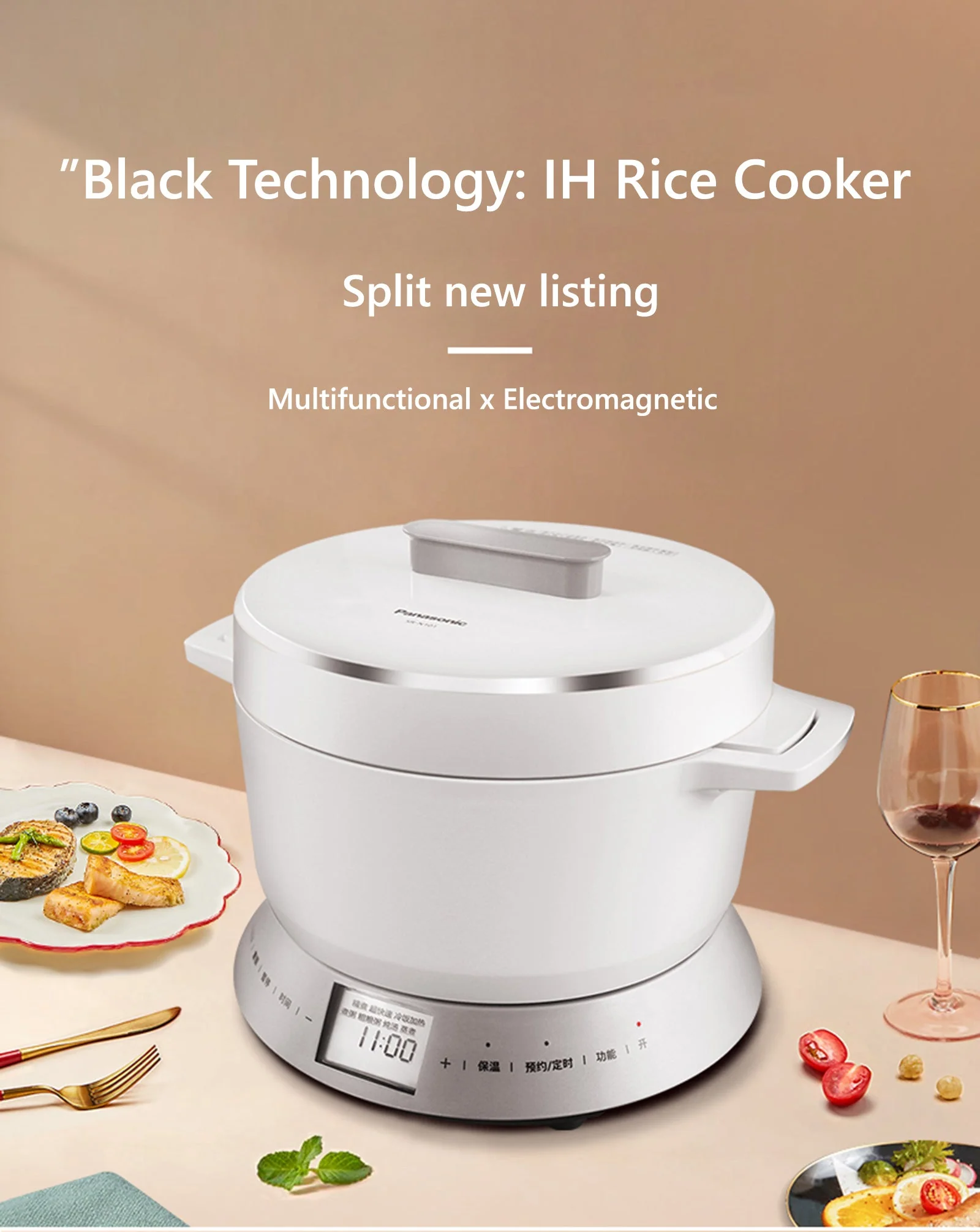 Panasonic Rice Cooker SR-N101 1.0 Litres <<IH>> Warm Jar - Image 13