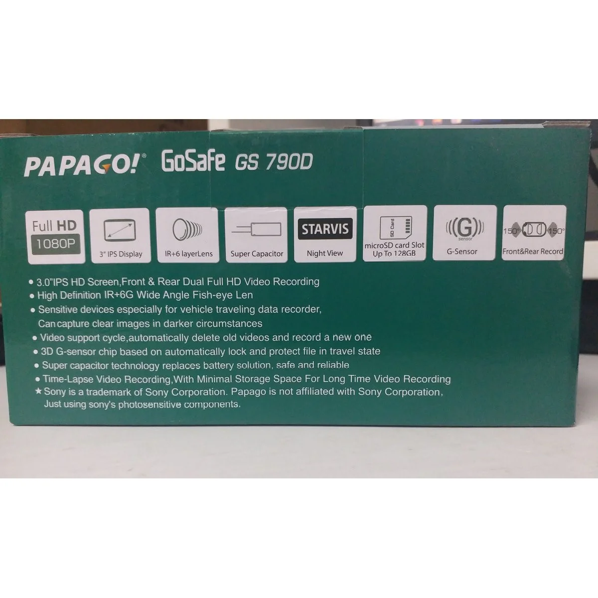 PAPAGO Gosafe 790D Car Camera - Image 3