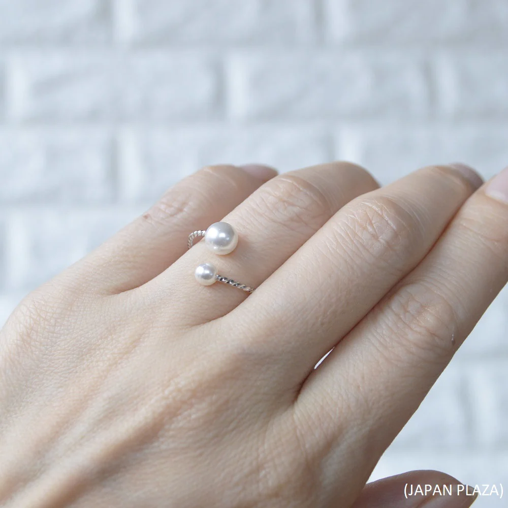 Pearl Ring with Gold/Silver Plating (Made in Korea) - Image 4