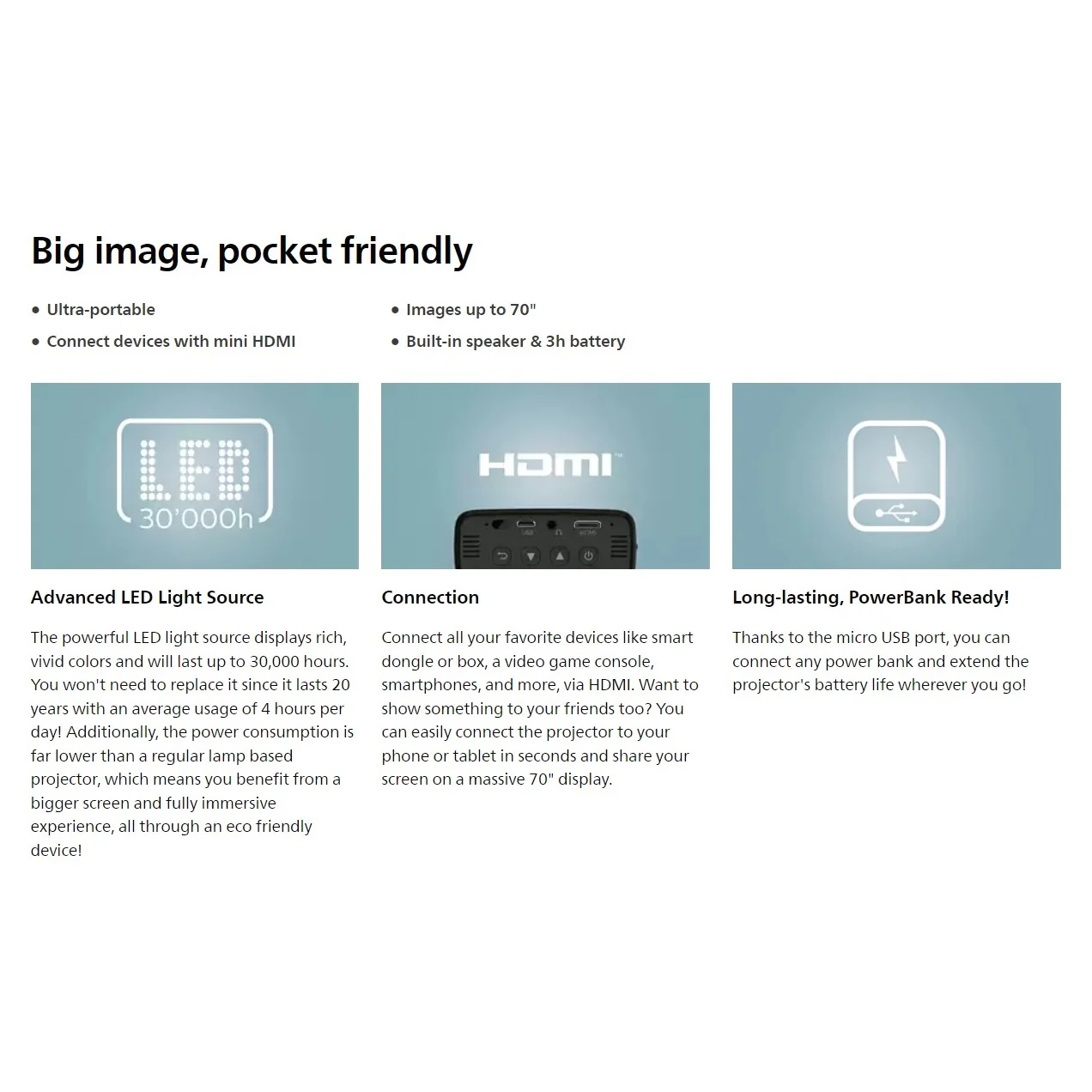 Philips PicoPix Micro+ PPX325/INT - Image 8