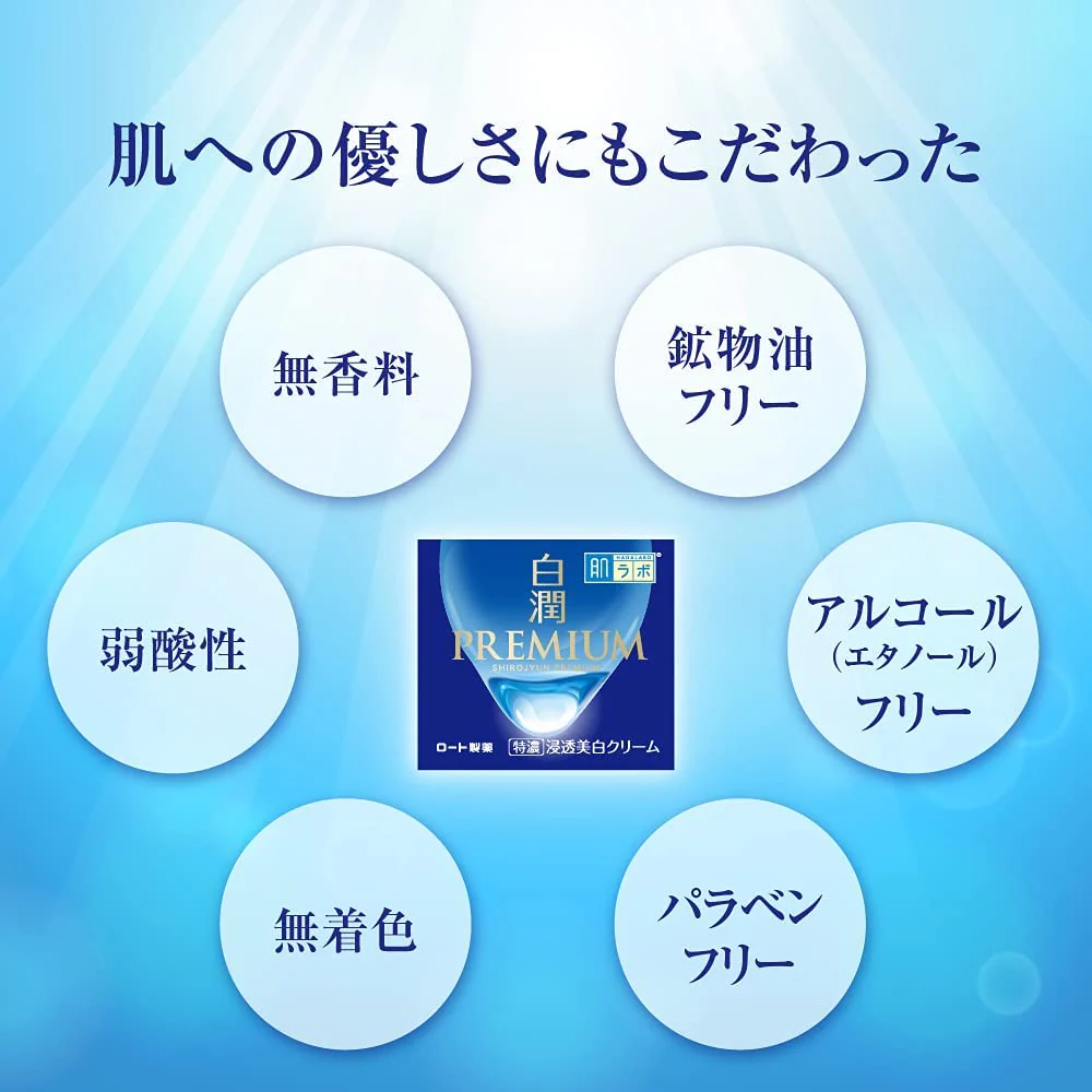 Rohto Mentholatum - Hada Labo Shirojyun Premium Brightening Cream (Made in Japan) - Image 5