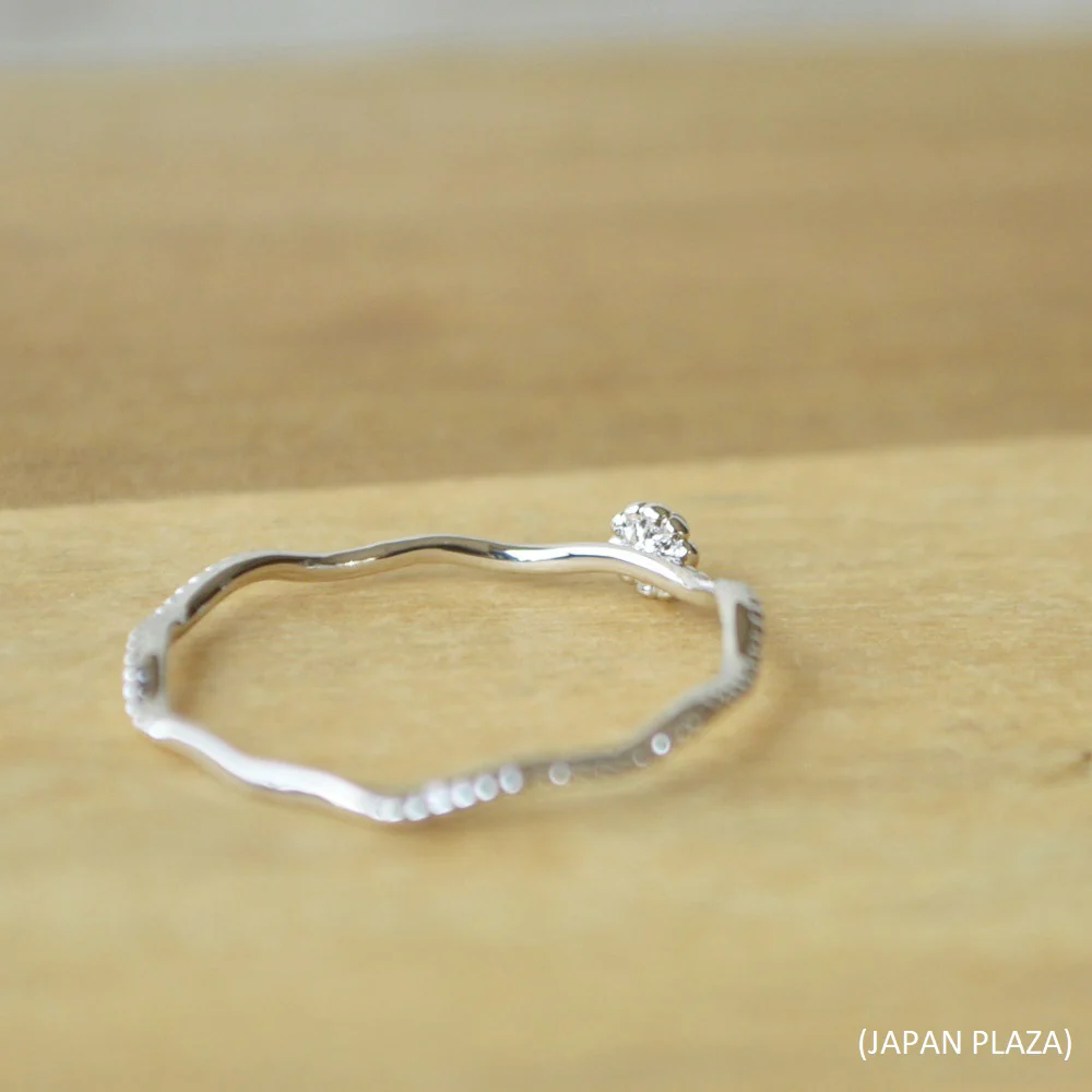 Rope Flower Ring with Silver/Gold Color (Made in Korea) - Image 4