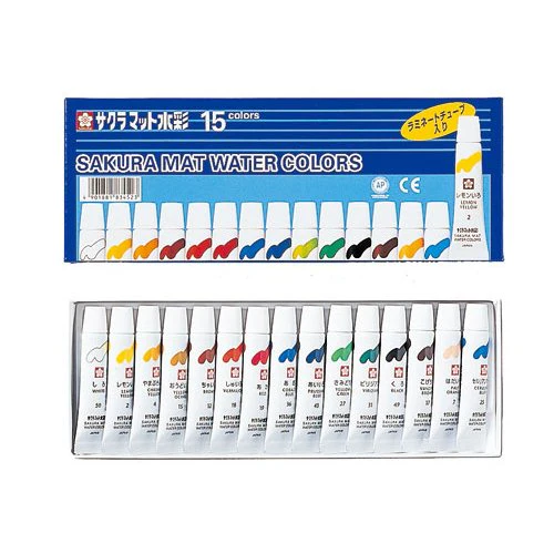 SAKURA Mat Watercolor 15 colors (Made in Japan) - Image 3