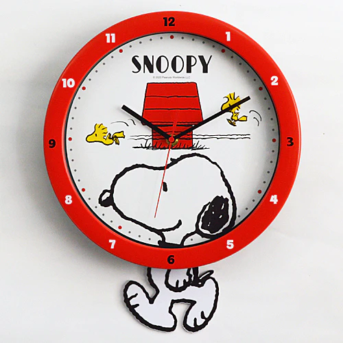 Snoopy Pendulum Swing Wall Clock (Japan Version) - Image 6