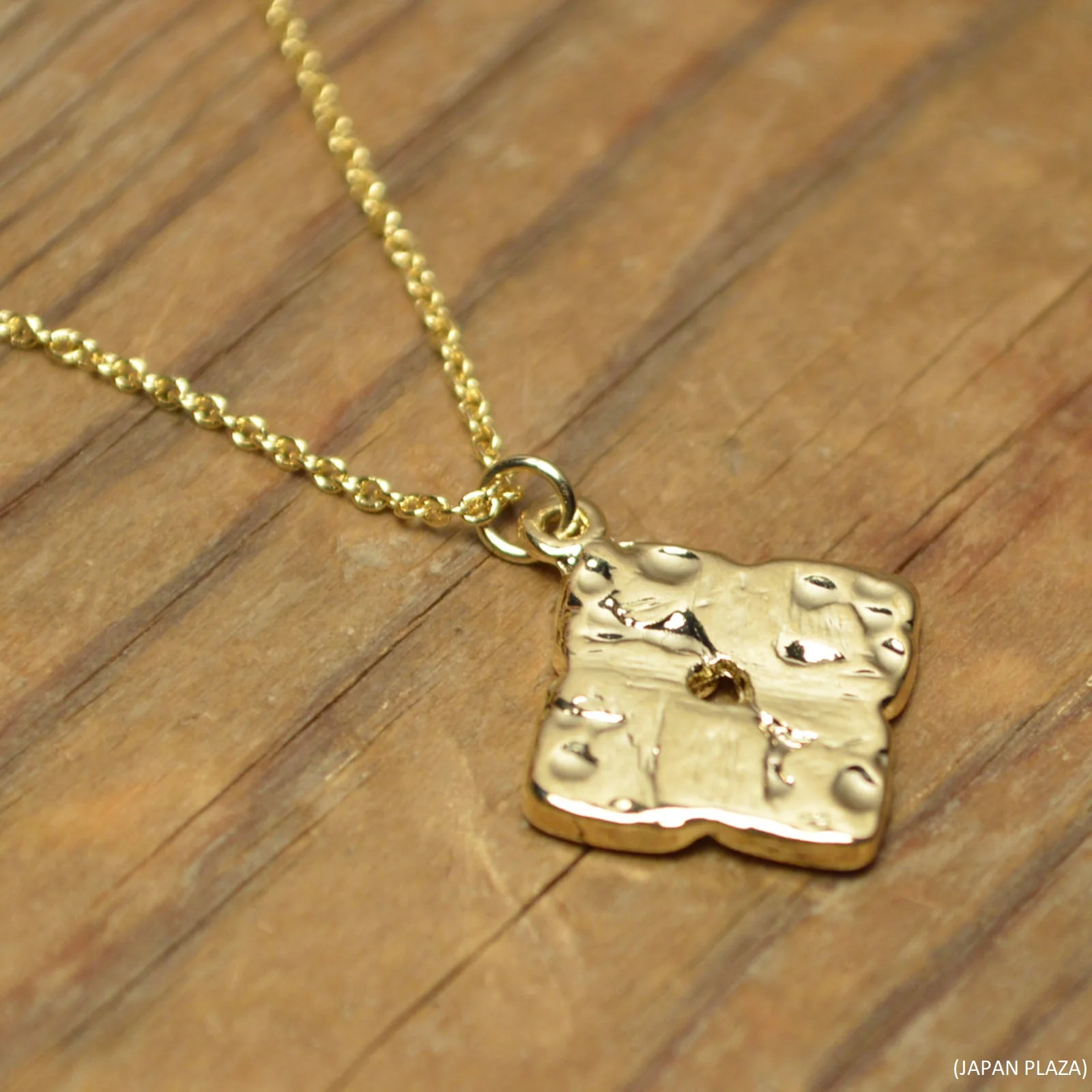 Square Enamel Gold Plating Necklace (Made in Korea) - Image 4