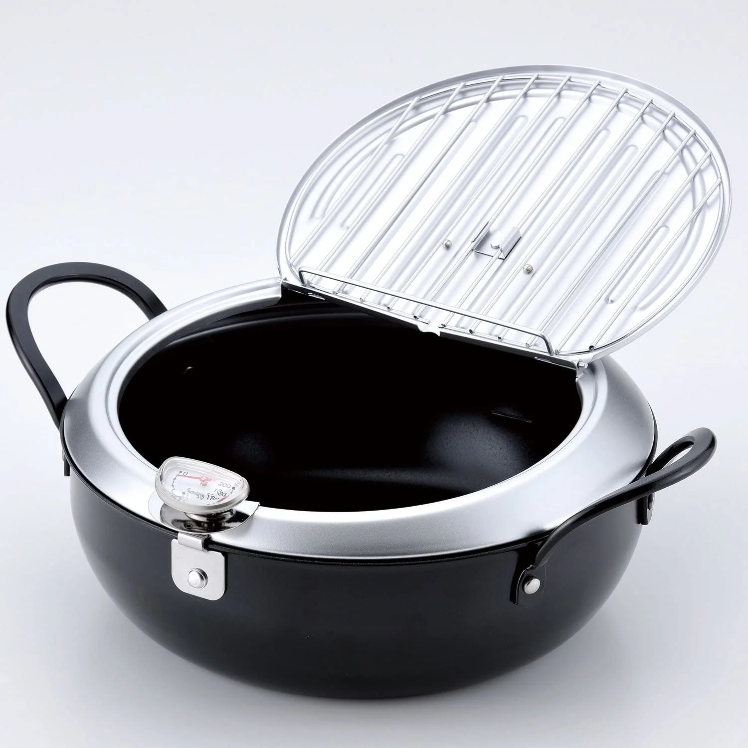 Tempura Pot with Lid 20/24cm (Made In Japan) - Image 3
