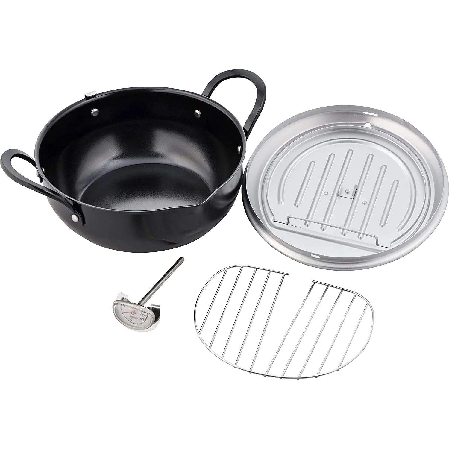Tempura Pot with Lid 20/24cm (Made In Japan) - Image 6