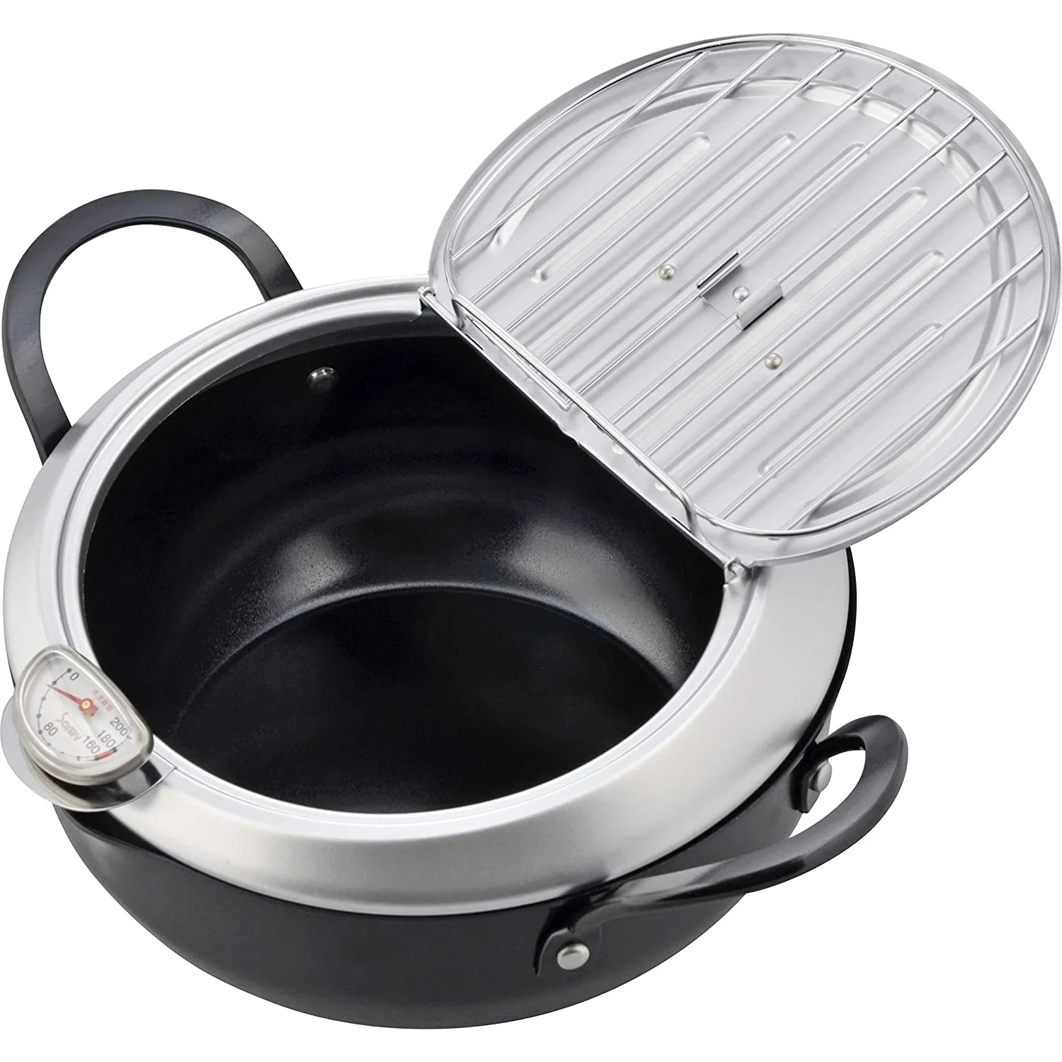 Tempura Pot with Lid 20/24cm (Made In Japan) - Image 7