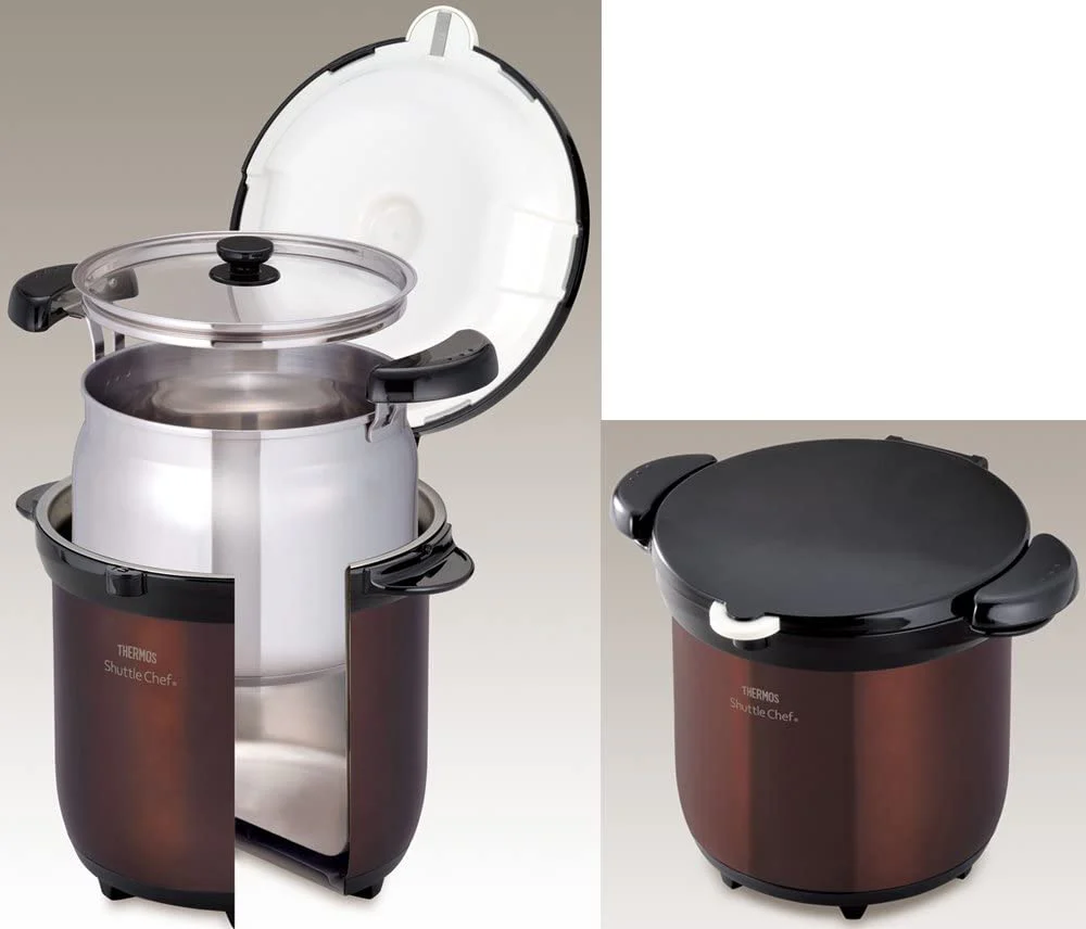 Thermos Vacuum Insulated Cooker Shuttle Chef KBG-4500 SS/Brown 4.5L - Image 3
