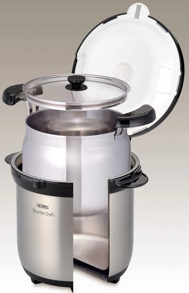 Thermos Vacuum Insulated Cooker Shuttle Chef KBG-4500 SS/Brown 4.5L - Image 4