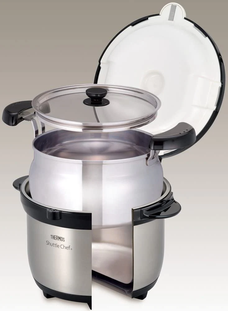 Thermos Vacuum Insulated Cooker Shuttle Chef KBG-3000 SS/Brown 3.0L (3-5 persons) - Image 4