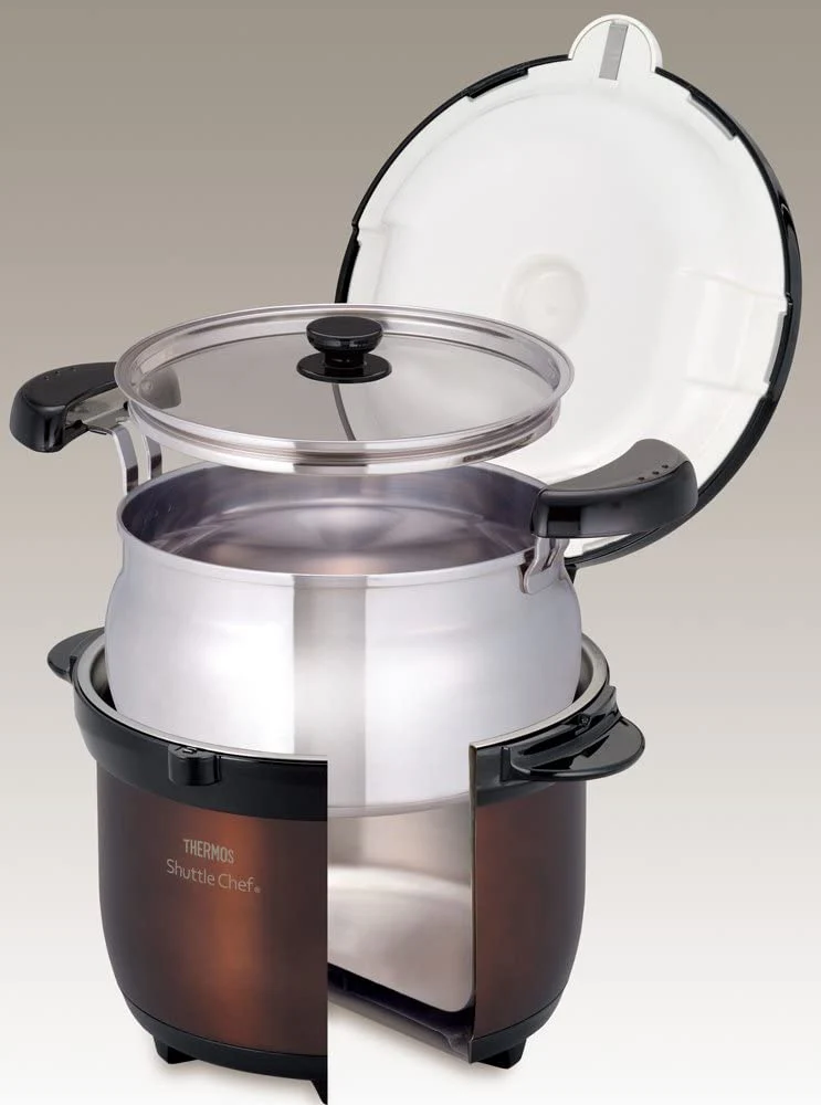 Thermos Vacuum Insulated Cooker Shuttle Chef KBG-3000 SS/Brown 3.0L (3-5 persons) - Image 5
