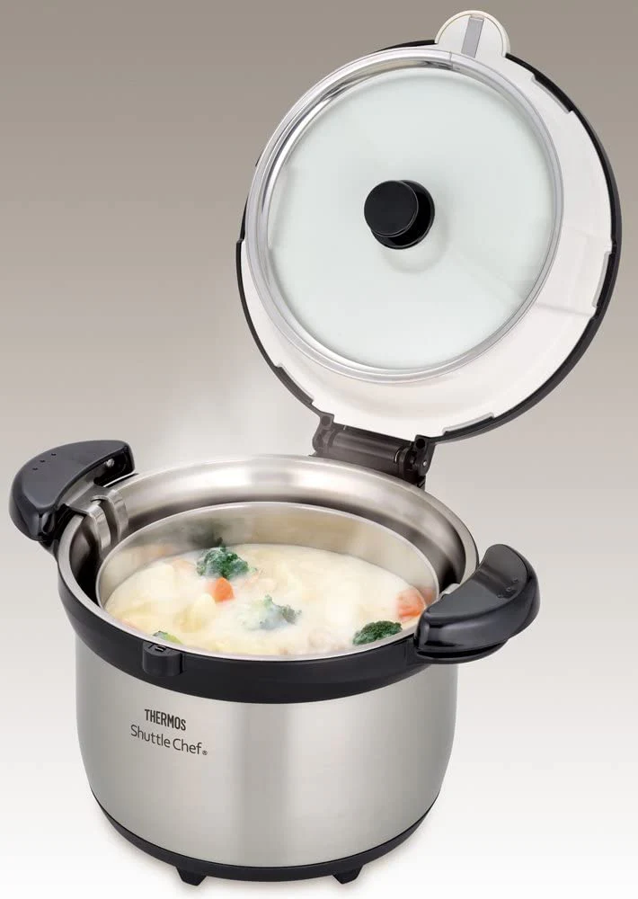Thermos Vacuum Insulated Cooker Shuttle Chef KBG-3000 SS/Brown 3.0L (3-5 persons) - Image 8