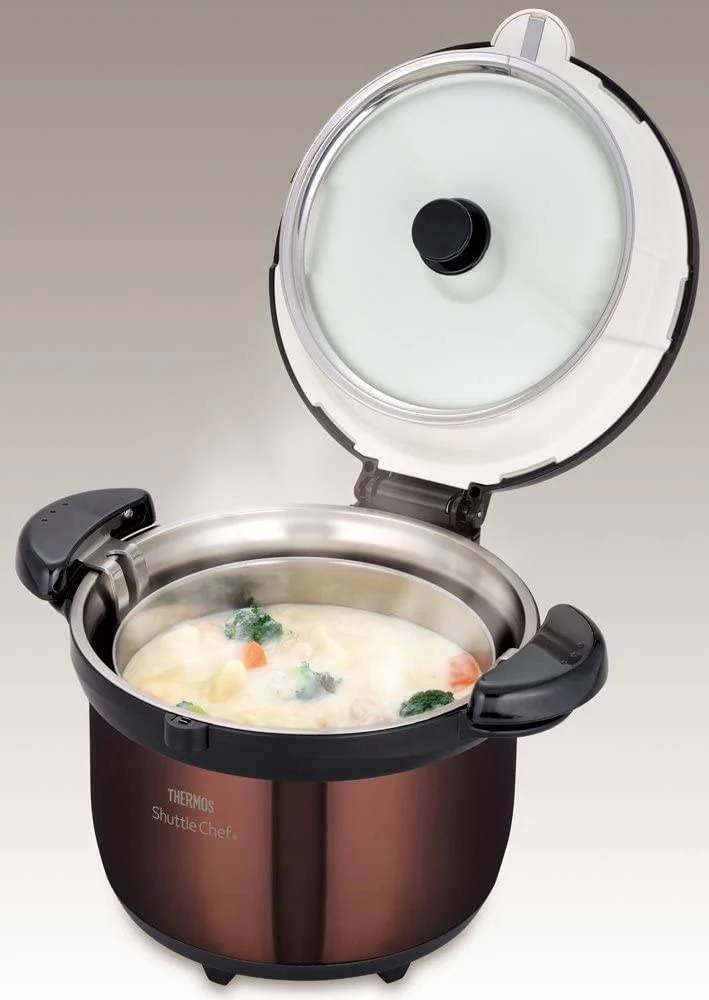 Thermos Vacuum Insulated Cooker Shuttle Chef KBG-3000 SS/Brown 3.0L (3-5 persons) - Image 9