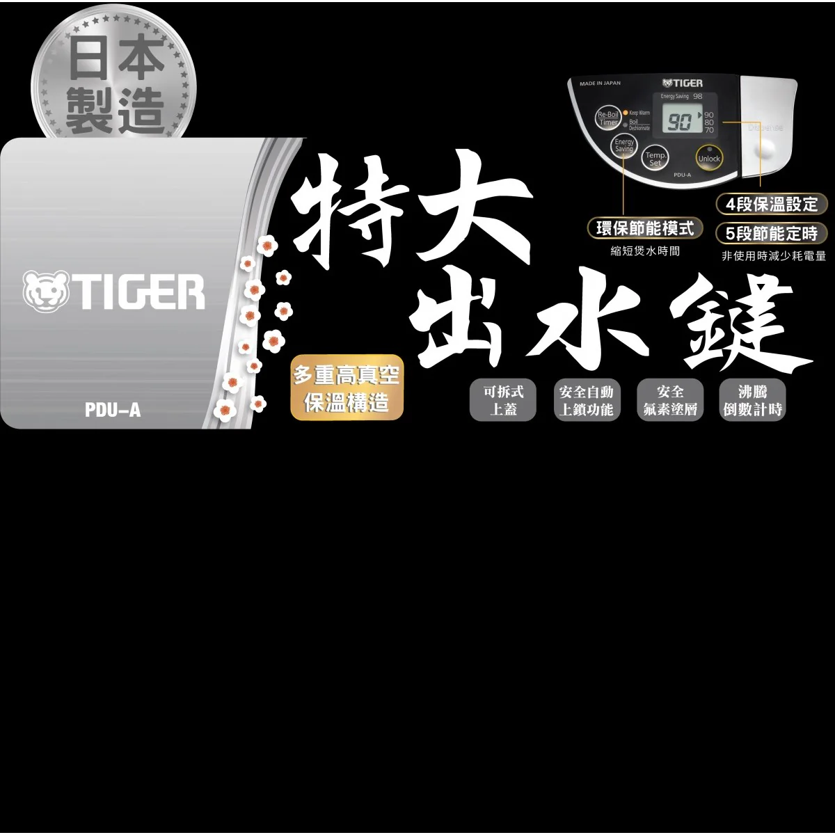 TIGER Hot Water Dispenser PDU-A30S/A40S (Made in Japan) - Image 10