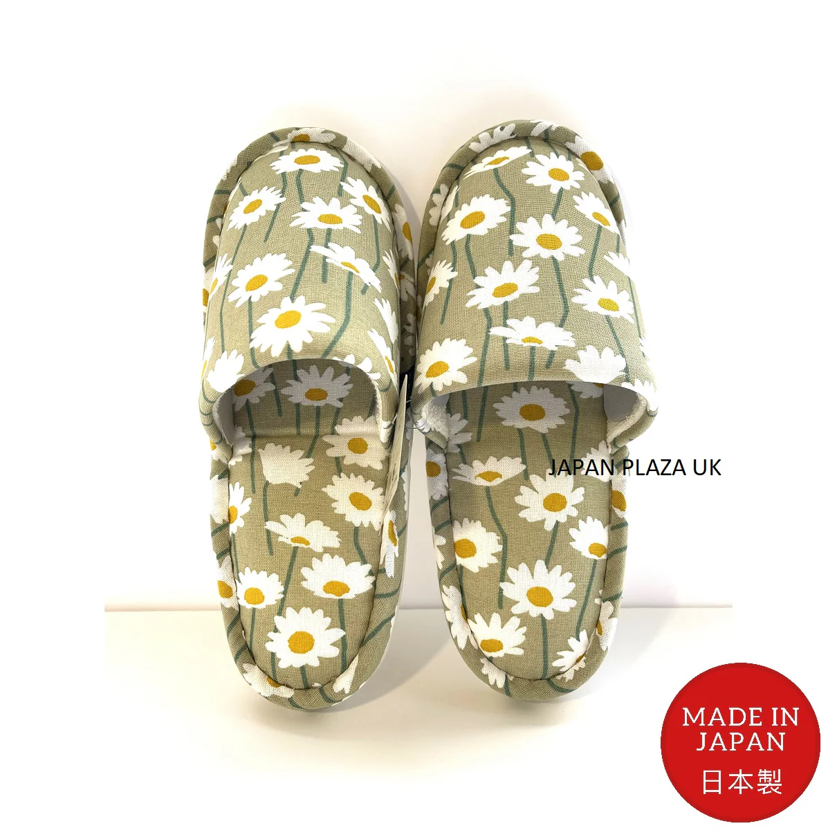 Woman Slippers with Daisy Pattern (Made in Japan) - Image 5