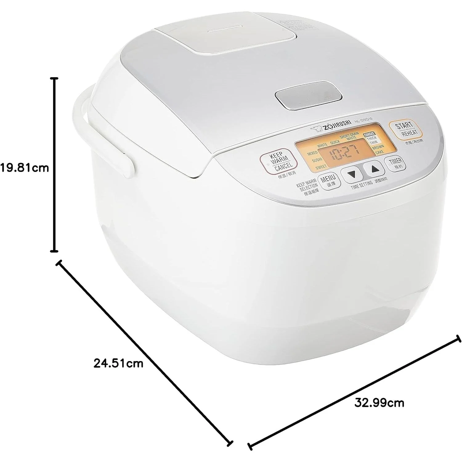 Zojirushi Rice Cooker NL-DSQ10/18 3 pin UK plug - Image 19