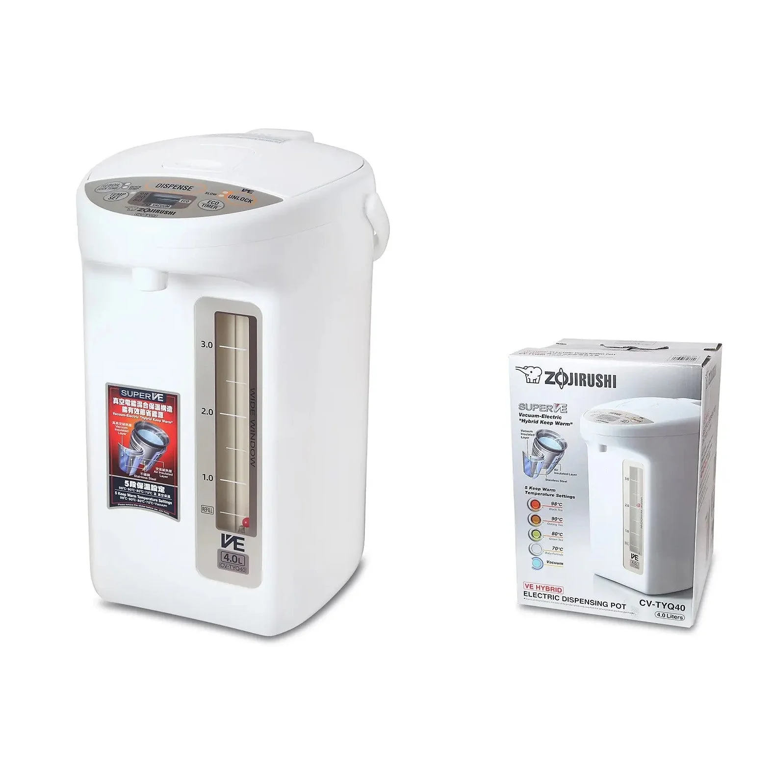 Zojirushi Hot Water Dispenser CV-TYQ40 VE hybrid - Image 3